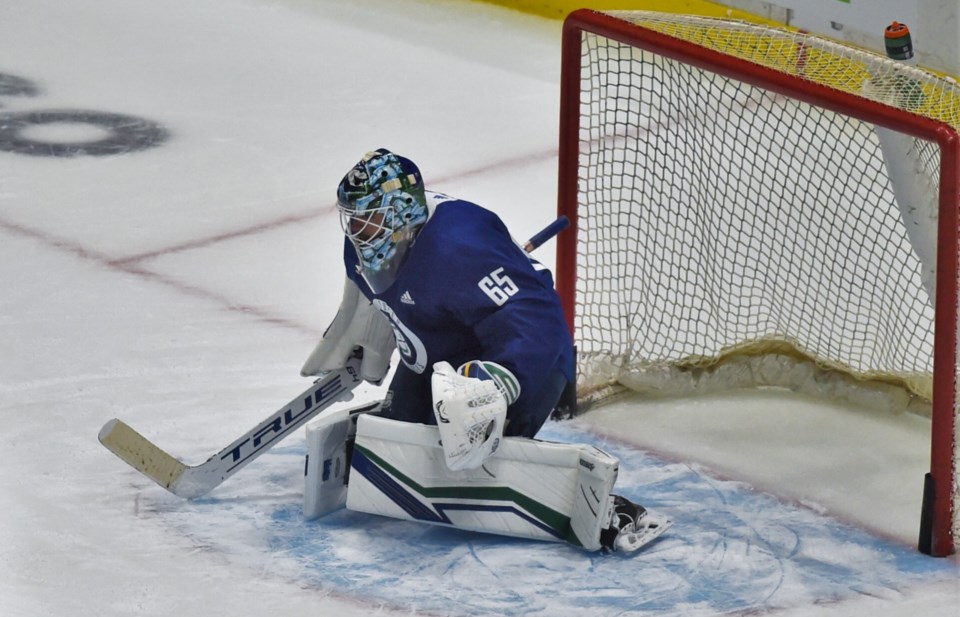 Michael DiPietro at 2021 prospect camp