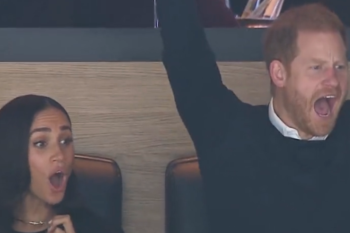 Ver: El príncipe Harry aplaude frenéticamente el gol de los Canucks