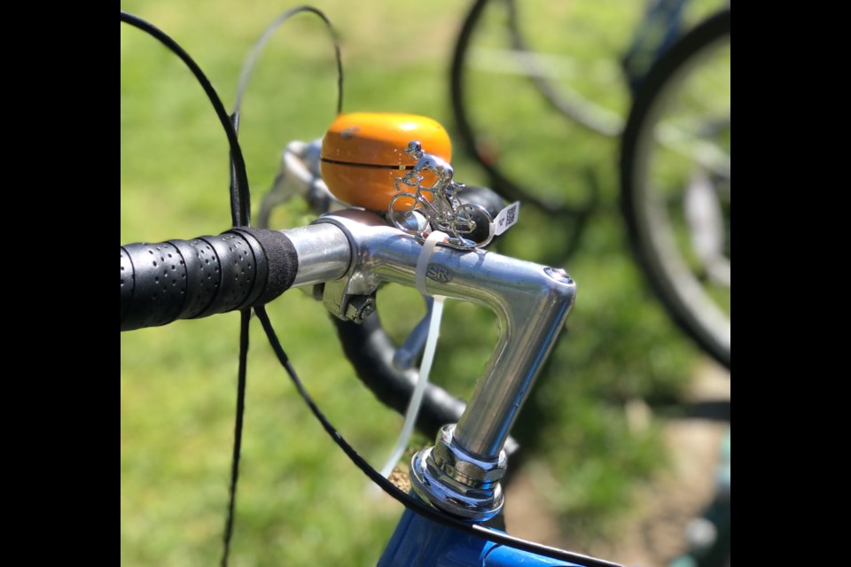 The Bike Fairy attaches charms to bicycles all over Vancouver.