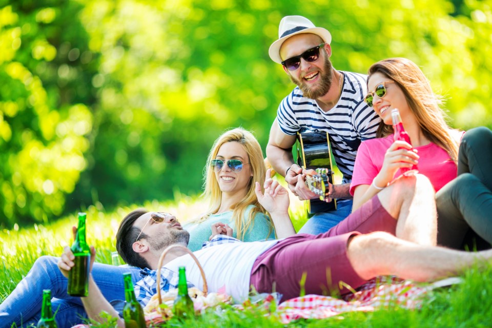 Drinking in parks