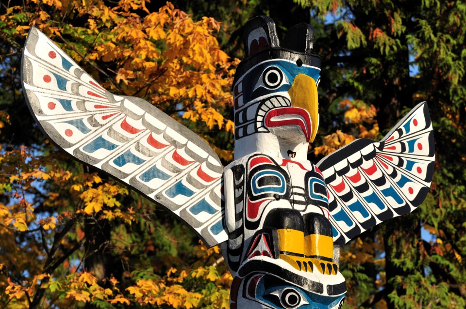 First Nations totem pole