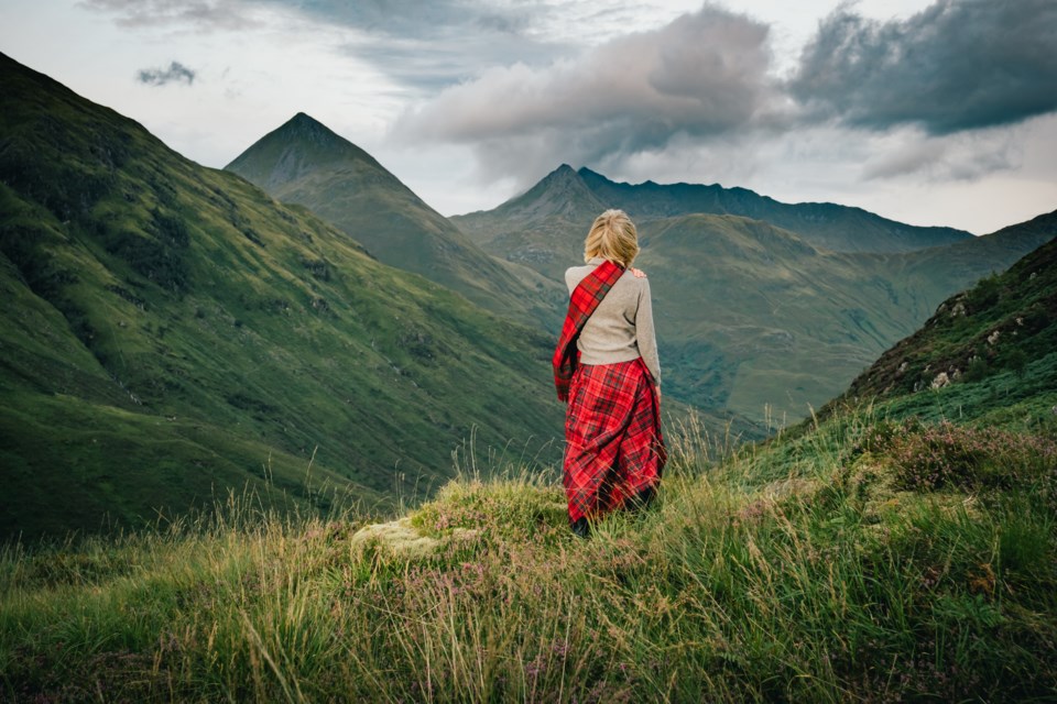 Woman in Tartan