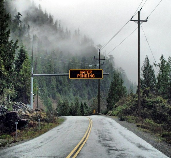 tofino-highway-ponding-sign