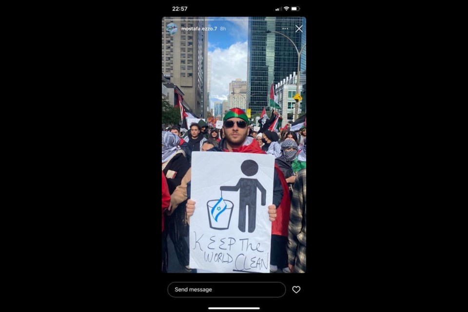 Air Canada First Officer Mostafa Ezzo made hateful signs about Israel. 
