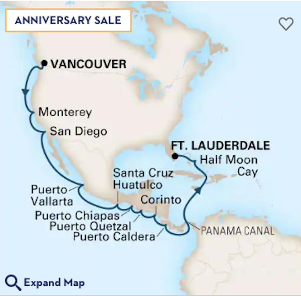 Cruise Vancouver: Navega por el Canal de Panamá en un atraco