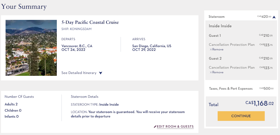 holland-america-san-diego-pricing