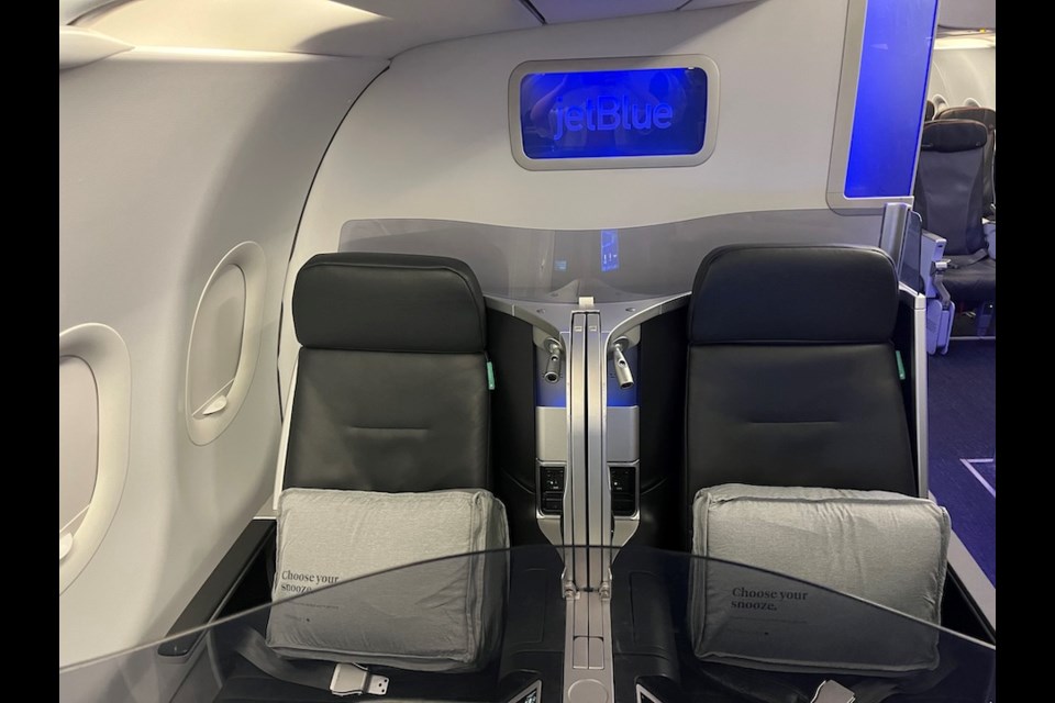 JetBlue selected the 鶹ýӳto New York route for its premium-class cabins called Mint in July 2024 
