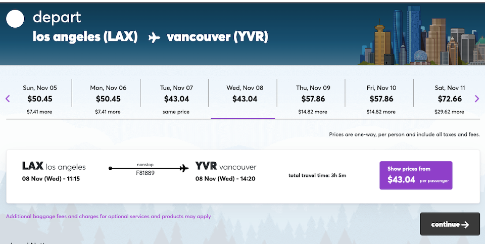 YVR tickets: Fly to Vancouver from Los Angeles for only 