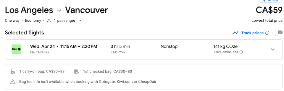 Los Angeles to Vancouver Fly direct to YVR for only 59 Vancouver Is Awesome