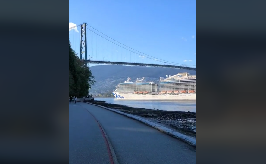 Watch: Cruise ship blasts melodic 'Love Boat' theme song as it leaves Vancouver