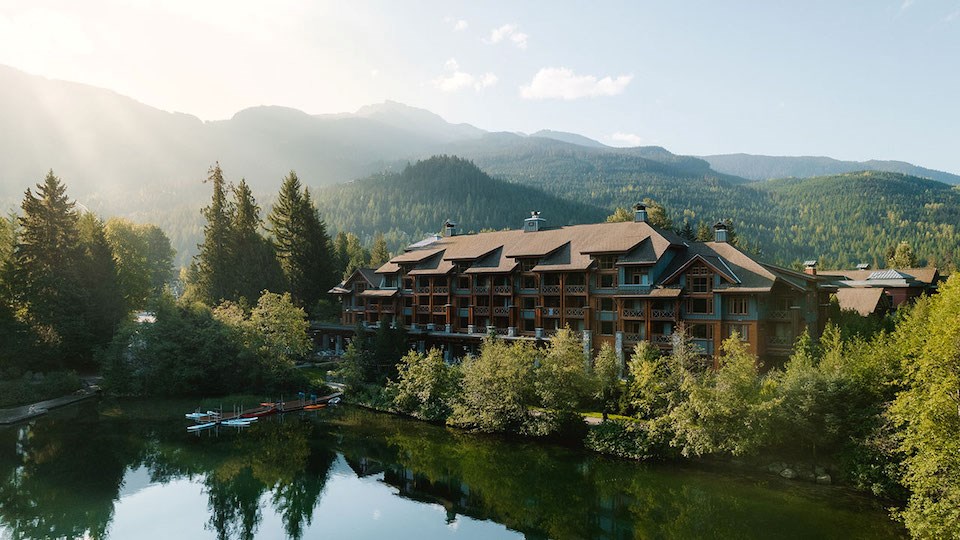 The stunning accommodation sits alongside the pristine waters of Nita Lake in Whistler, offering spellbinding views for its guests. 