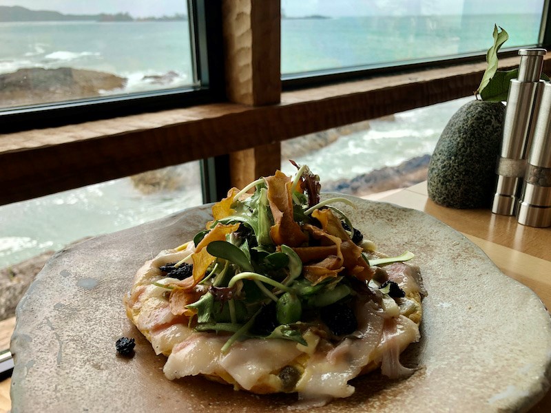 Brunch with a view at The Pointe Restaurant at the Wickanninsh Inn in Tofino, B.C. 