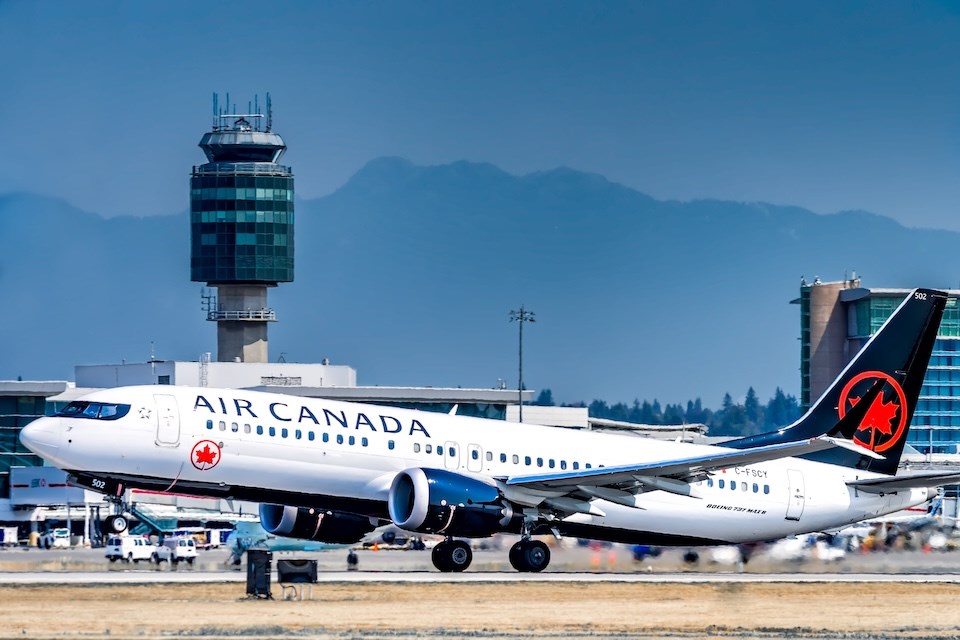 vancouver-flights-cancelled-air-canada-strike-august-2025plane