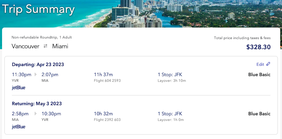 vancouver-flights-miami-jetblue-march-2023jpg