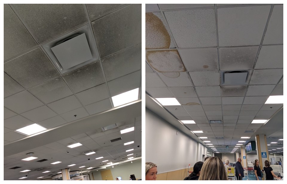 YVR Airport Roof Damage: Tweets van passagiers