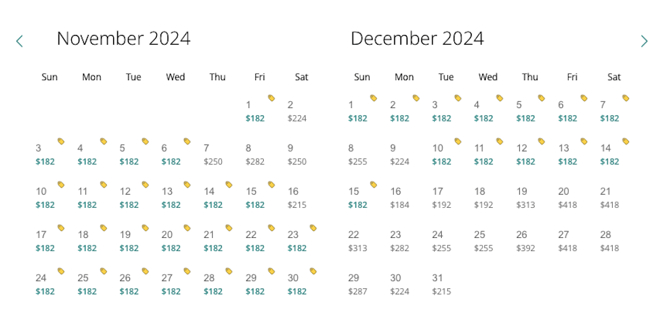 Travellers can find numerous discounted tickets from Vancouver to Los Angeles in November with WestJet.
