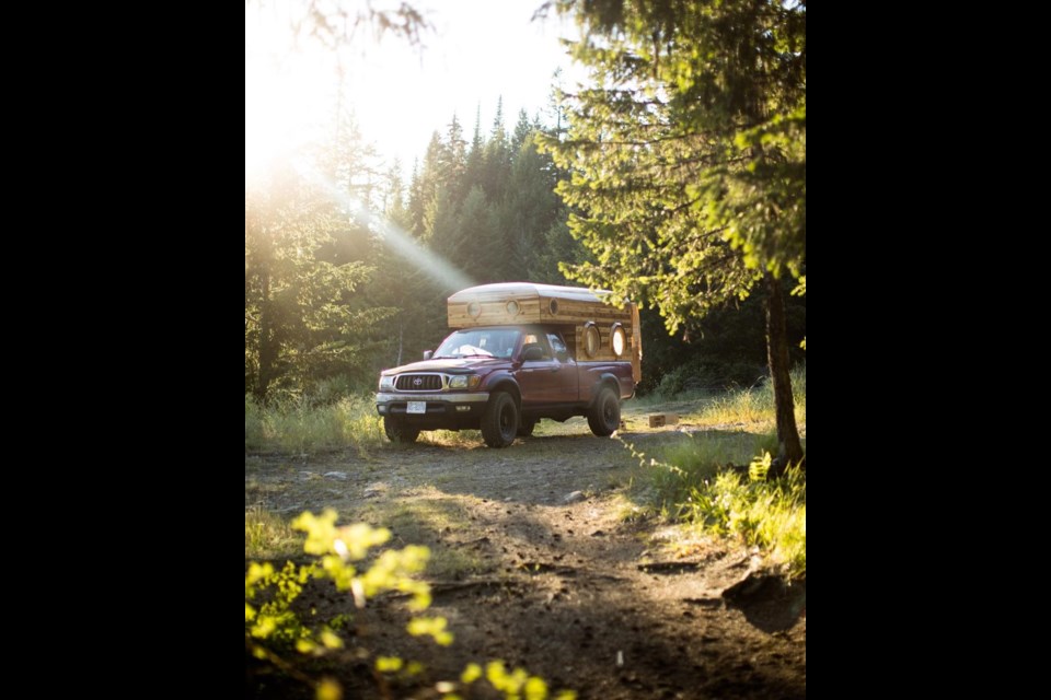 Wooden camper made in Vancouver