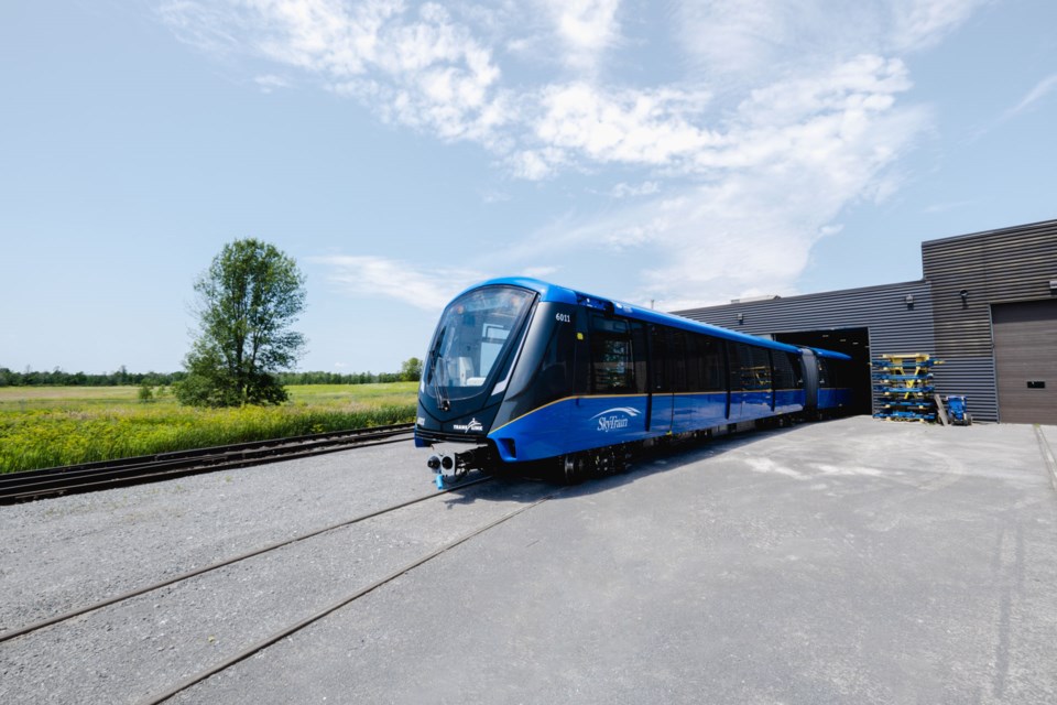 The new SkyTrain train cars are being tested in Ontario before coming to Vancouver.