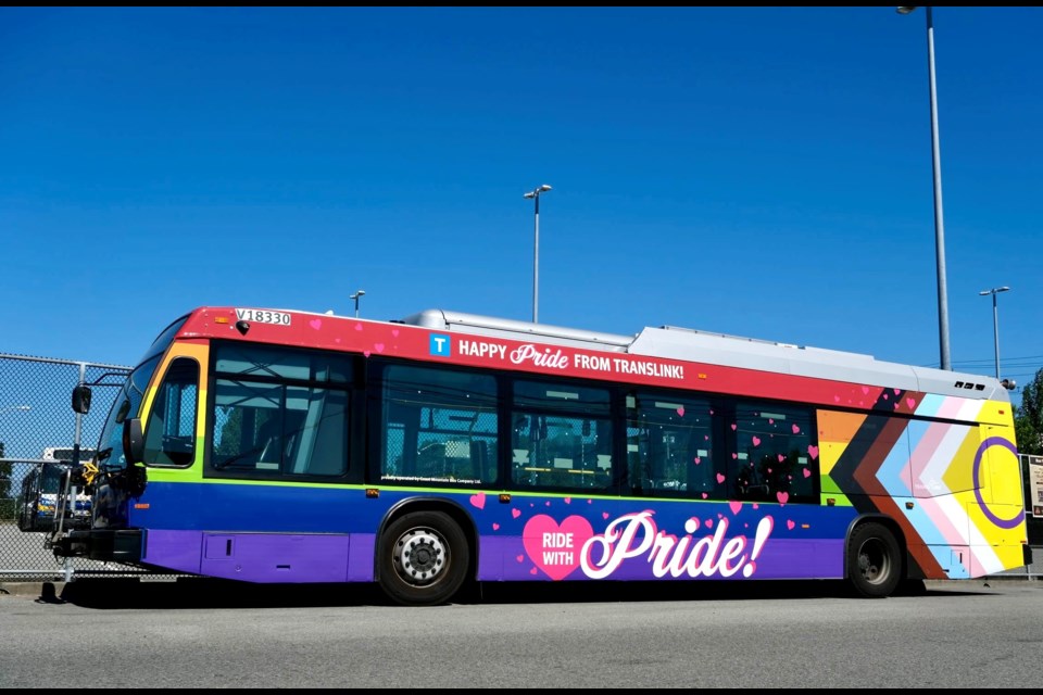 The PrideBus will be seen throughout Metro Vancouver over the next few months.