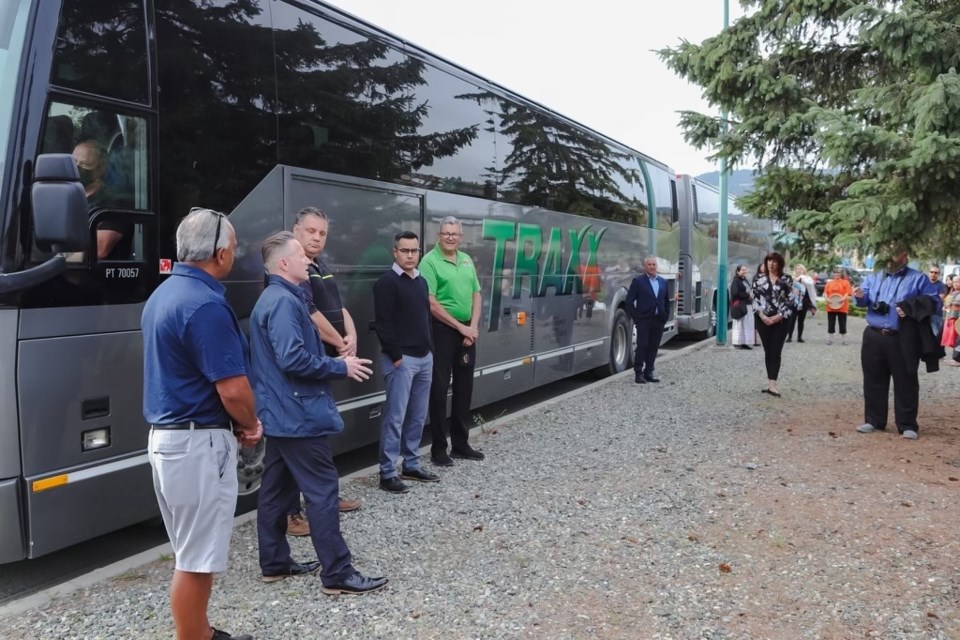 The bus had a send-off in Kamloops