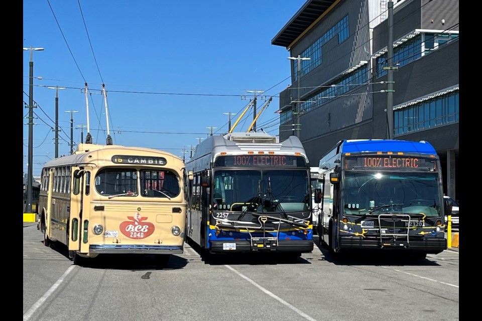 The first electric trolley buses rolled onto Vancouver's streets on Aug. 16, 1948. Now, 75 years later, TransLink continues to use the same technology, and build upon it as part of becoming zero-emission