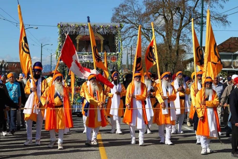 Vancouver’s Vaisakhi Parade and festival will fill the streets of the city's Punjabi Market on Saturday, April 13, 2024. Photo via Khasla Diwan Society Vancouver