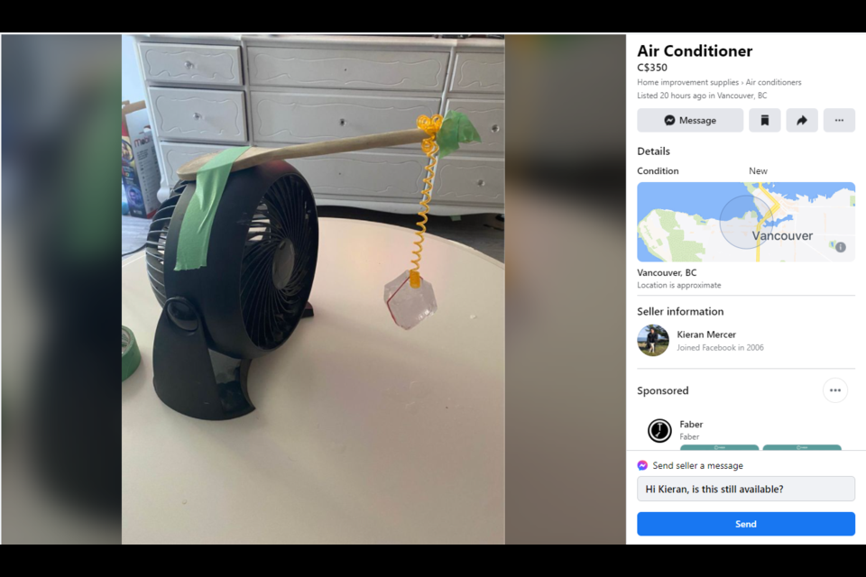 Facebook Marketplace is offering up some doozies to stay cool.