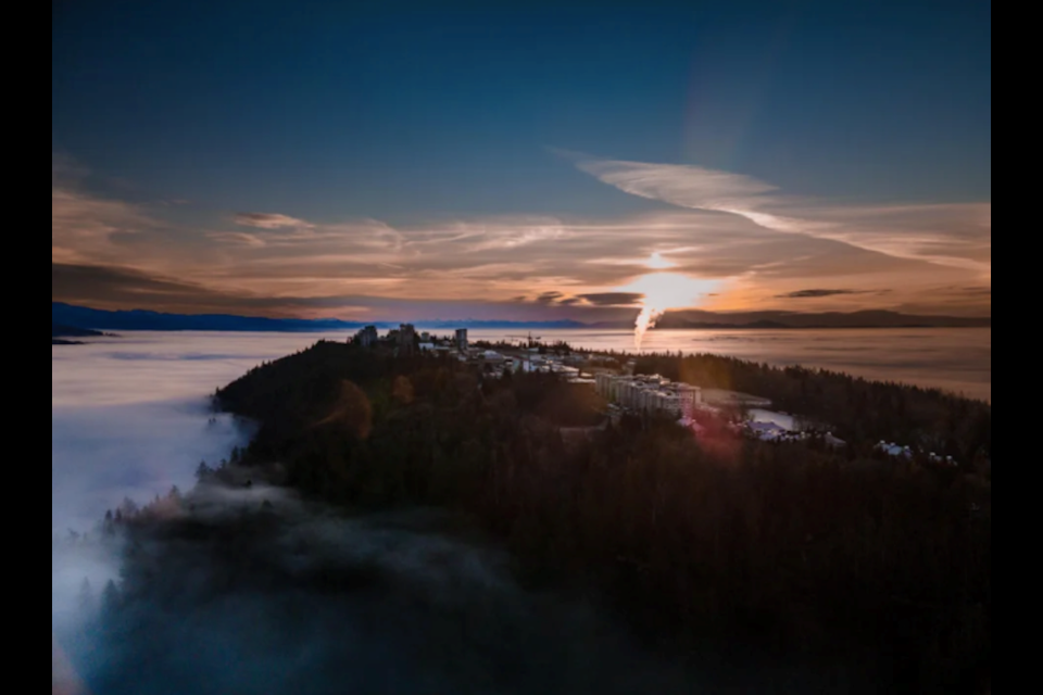 Fog blanketed much of Metro Vancouver on the weekend. 