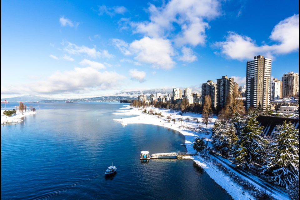 It's nearly certain Vancouver will have a white Christmas.