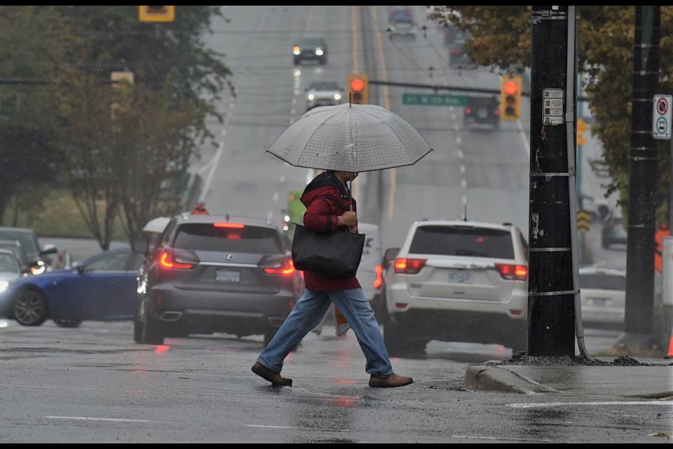 Vancouver's forecast shows plenty of rain is on the way.