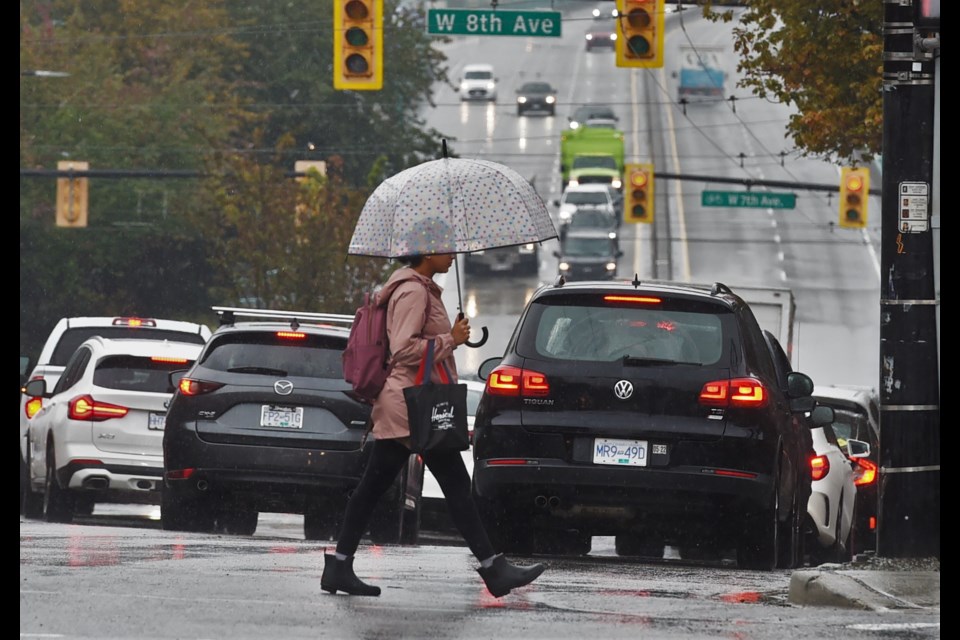 Vancouver's forecast shows plenty of rain is on the way.