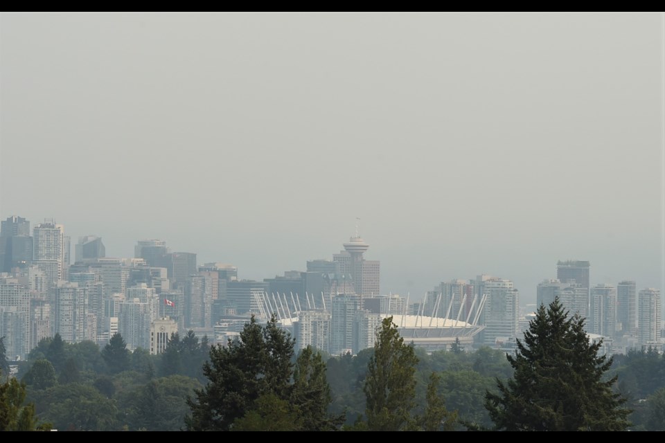 Wildfire smoke has triggered a health warning in Metro Vancouver.