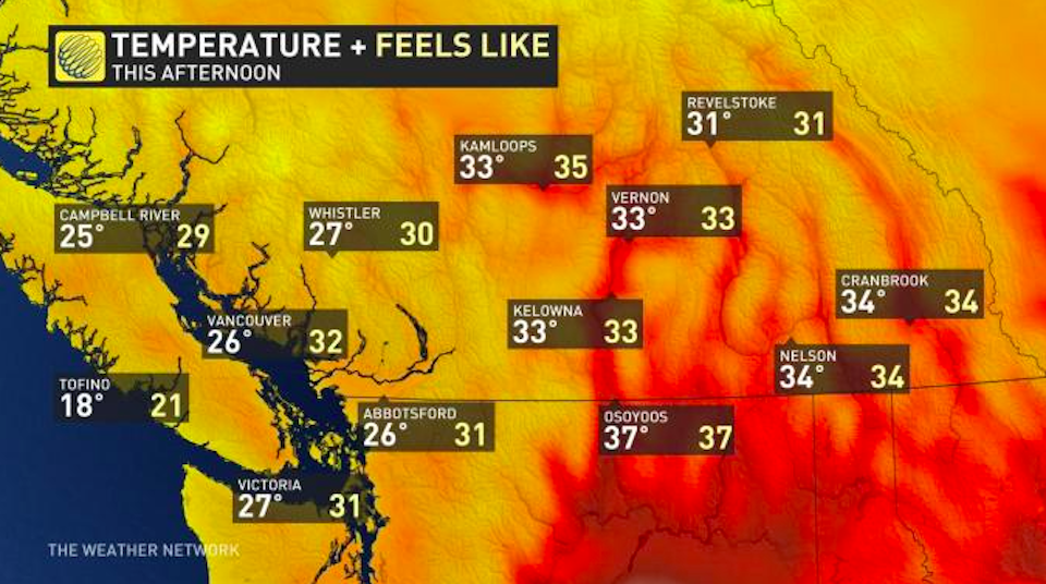 The Metro Vancouver weather forecast includes cooler temperatures in 2022 following a heat wave that set an all-time dew point record typical of Alabama.