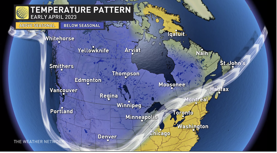 The Metro Vancouver weather forecast includes colder-than-average temperatures in April 2023, according to The Weather Network. 