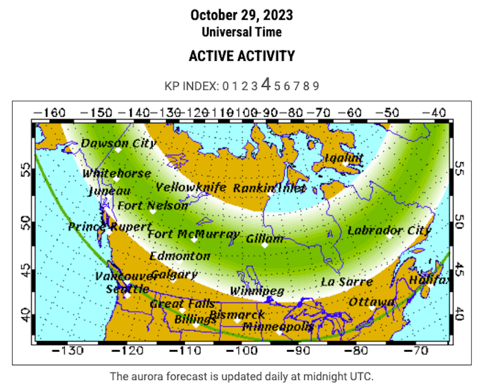 vancouver-weather-northern-lights-2023-october-halloween-2