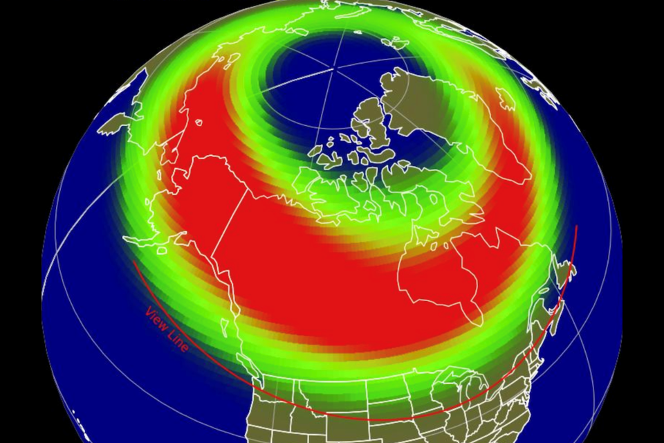 The Metro Vancouver weather forecast includes a few clouds, but conditions may improve for sky-watchers to observe the aurora borealis on Aug. 28, 2025.