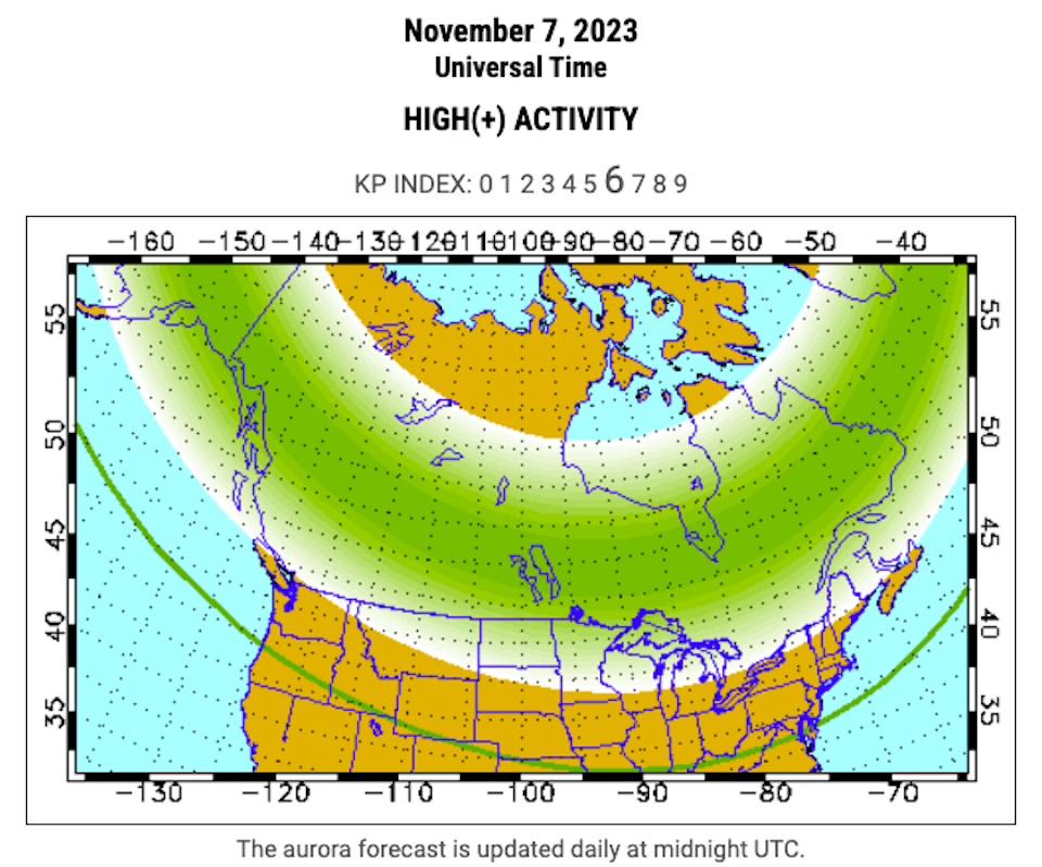 Meteo a Vancouver: le tempeste spaziali creano un’aurora boreale epica