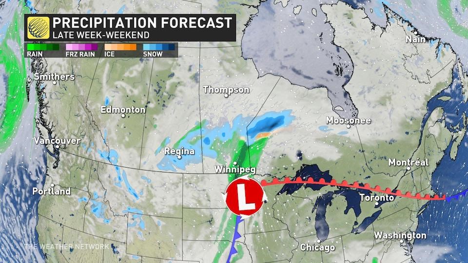 The Metro Vancouver weather forecast includes heavy rainfall as temperatures in Canada shift from a summery pattern, according to The Weather Network.