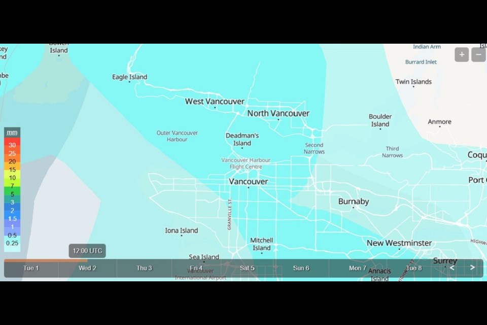 Vancouver could be in for some rain showers before longer sunny breaks later this week, according to Weatherhood's forecast as of April 1, 2025.