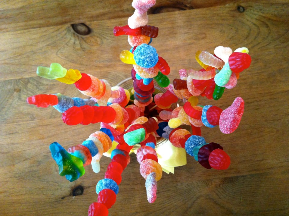 image of skewered candy