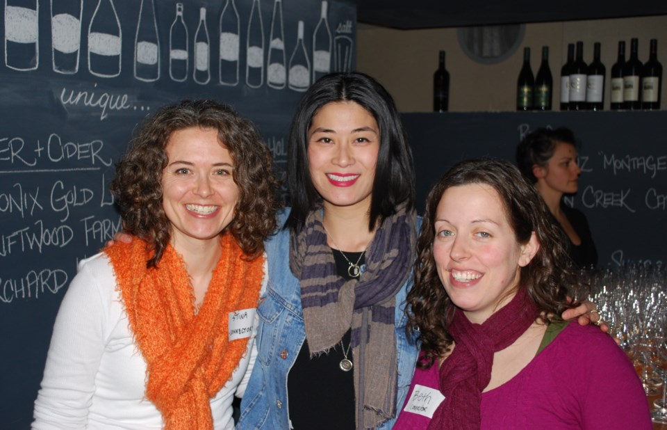 Power Plant Vancouver connectors Stina Brown, Bernice Paul and Beth Breisnes at Salt Tasting Room