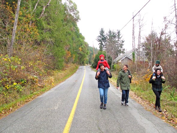 Galiano Island road