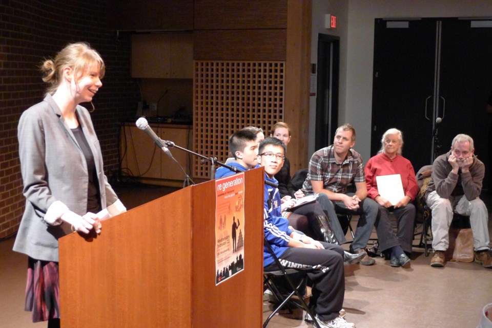 Lyndsay Poaps, organizer of ReGeneration intergenerational dialogue at SFU Woodwards