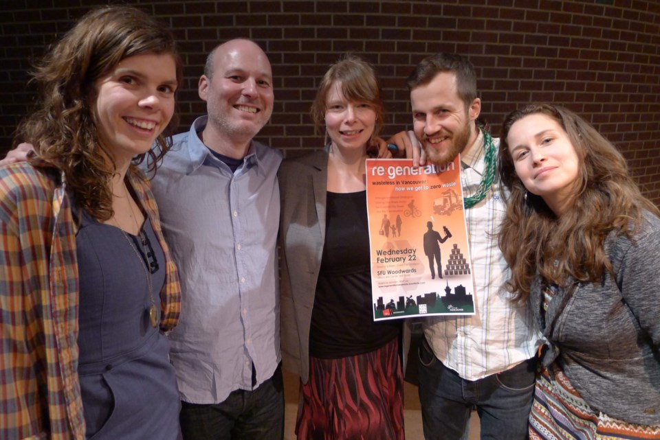 Deanna Rogers, Kevin Millsip, Lyndsay Poaps, Adrian Sinclair and Jocelyn Anderson, organizers of ReGeneration intergenerational dialogue