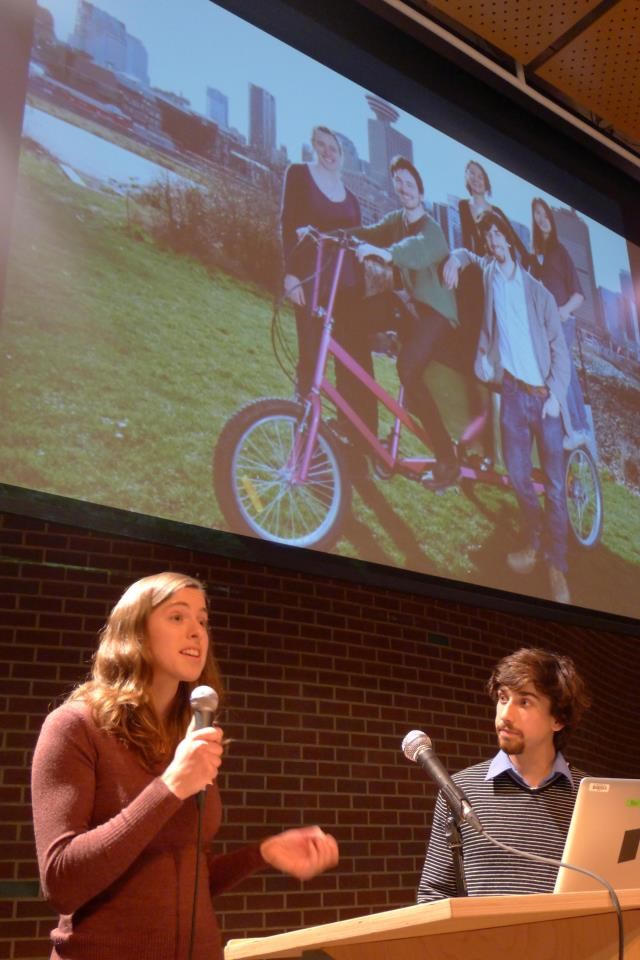 Robyn and Graham of SHIFT Cargo Bike Delivery coop at ReGeneration