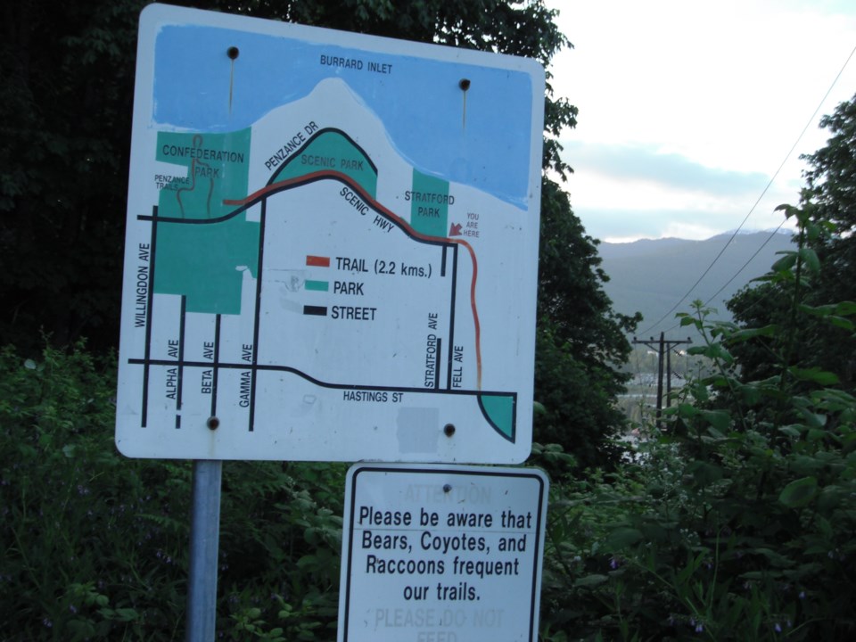 Outdoor Map of Trans Canada Trail in Burnaby