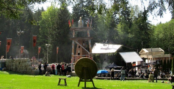 PERCY JACKSON: SEA OF MONSTERS Camp Half-Blood Cabins in Robert Burnaby Park