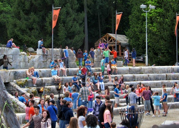PERCY JACKSON: SEA OF MONSTERS Camp Half-Blood Cabins in Robert Burnaby Park