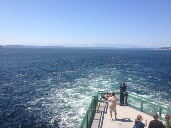 view from bainbridge island ferry