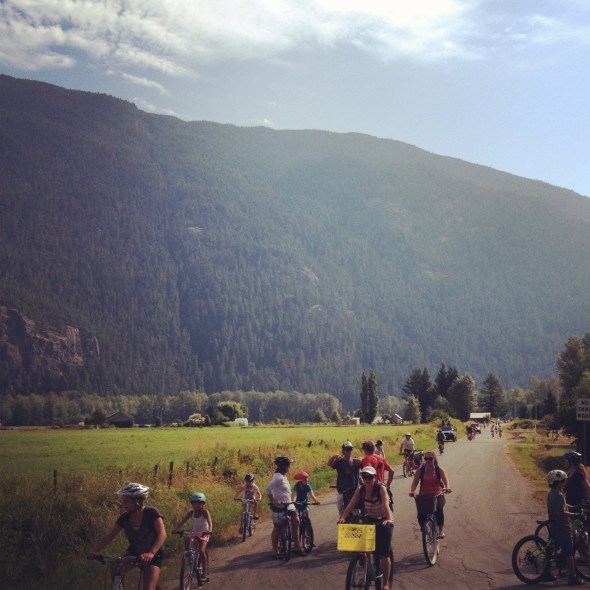 Cycling through Pemberton's farm country